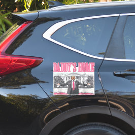 Pegatina El rosa de la casa de papá de las elecciones de Tr