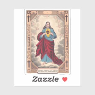 Pegatina El Sagrado Corazón de Jesús