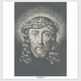 Pegatina El Santo Rostro coronado de espinas