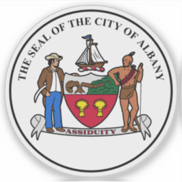 Pegatina El sello de Albany, Nueva York