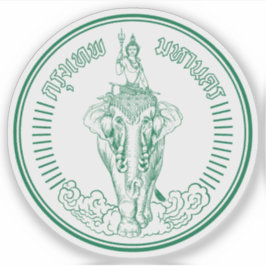 Pegatina El sello de Bangkok, Tailandia