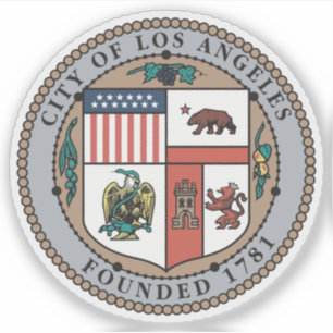 Pegatina El sello de Los Ángeles, California