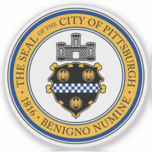 Pegatina El sello de Pittsburgh, Pennsylvania