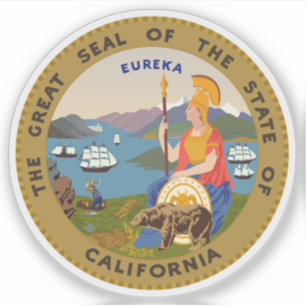 Pegatina El sello del estado de California
