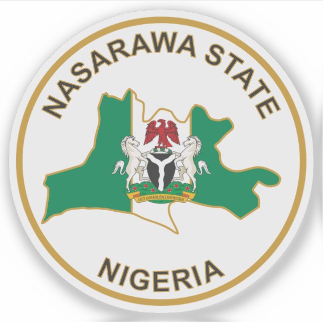 Pegatina El sello del estado de Nasarawa, Nigeria (Anverso)