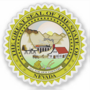 Pegatina El sello del estado de Nevada