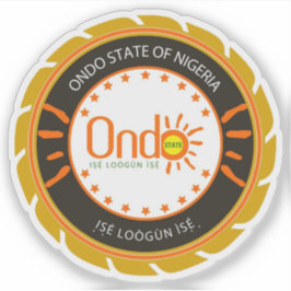 Pegatina El sello del estado de Ondo, Nigeria