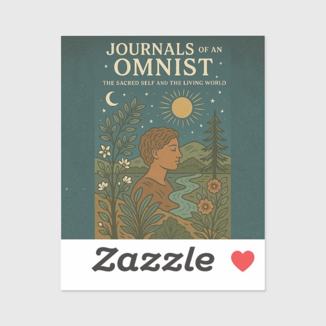 Pegatina El ser sagrado y el mundo viviente (Hoja)