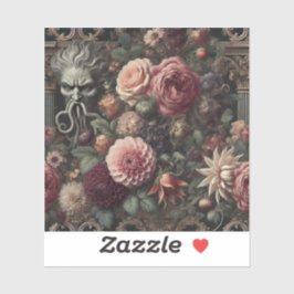 Pegatina El sermón de la floral barroca gótica