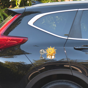 Pegatina El sol en una pausa caliente