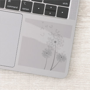 Pegatina El soplar de las semillas del diente de león