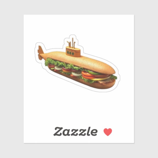 Pegatina El "submarino" (Hoja)