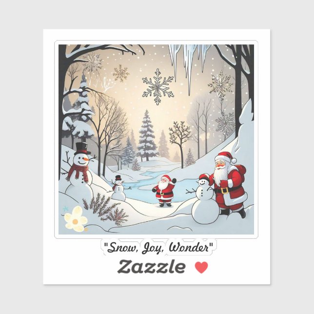 Pegatina "El sueño pacífico del invierno" (Hoja)