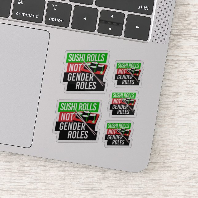 Pegatina El sushi no tiene roles de género (Detalle)