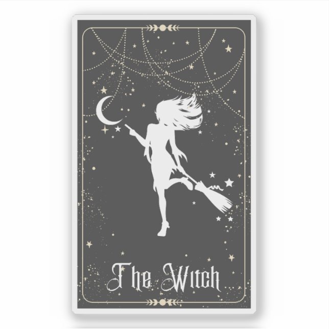 Pegatina El tarot de bruja Bonito (Anverso)