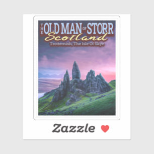 PEGATINA EL VIEJO HOMBRE DE STORR - LA ISLA DE SKYE - ESCOC