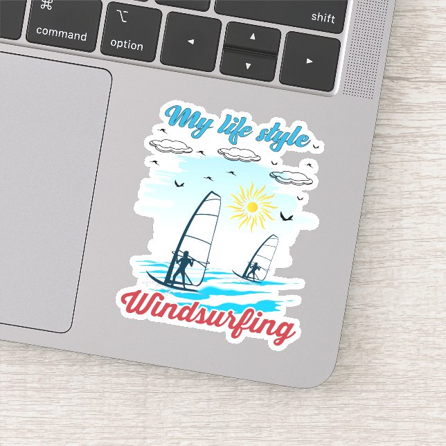 Pegatina El Windsurf es mi estilo de vida (Detalle)