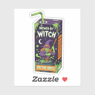 Pegatina Elaborado por Witch Funny Halloween