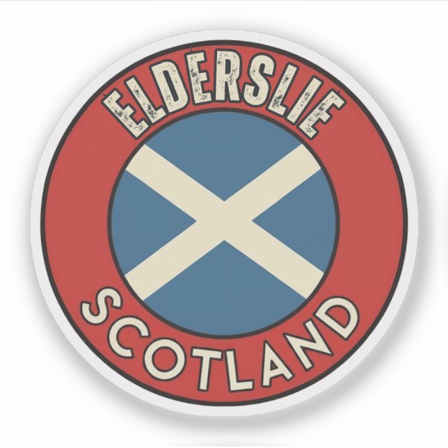Pegatina Elderslie, Escocia (Anverso)