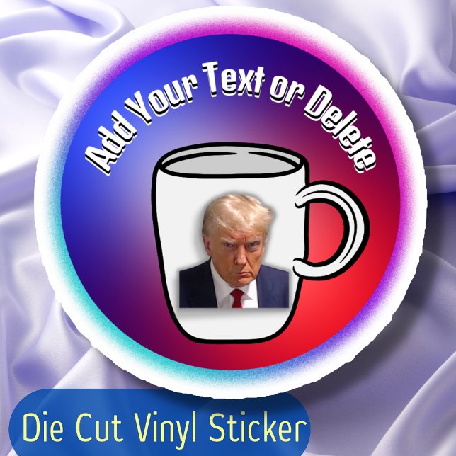 Pegatina Elección de texto de Donald Trump Personalizado de (Subido por el creador)