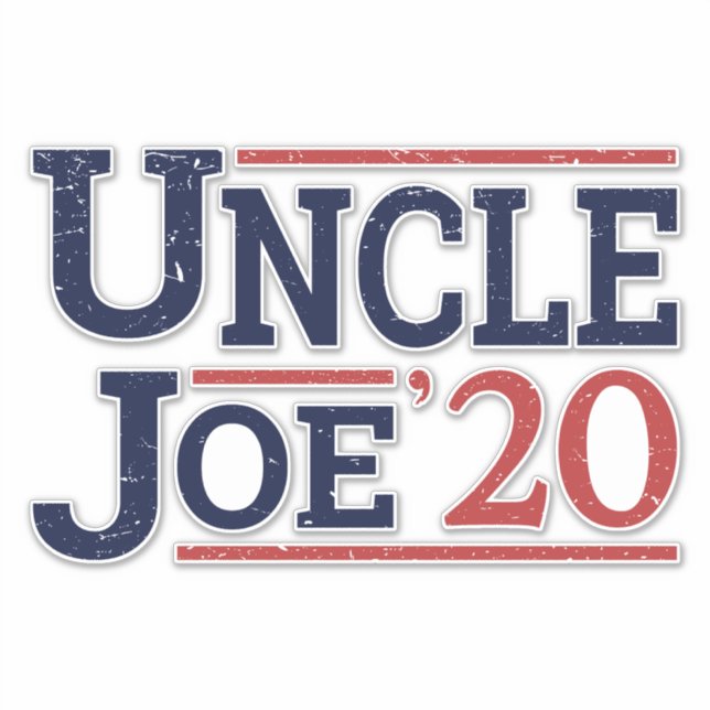 Pegatina Elecciones 2020 - Tío Joe (Anverso)