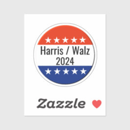 Pegatina Elecciones Harris Walz 2024