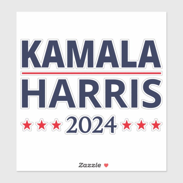 Pegatina Elecciones Kamala Harris 2024 III (Hoja)
