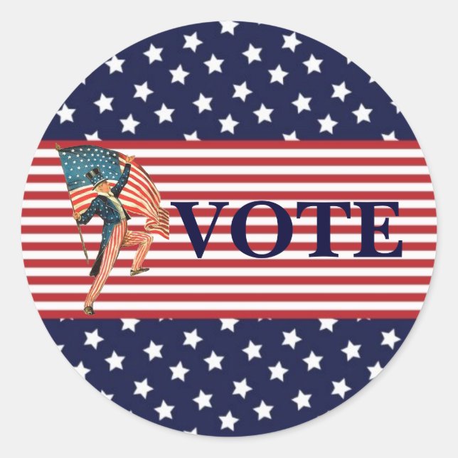 Pegatina electoral de voto (Anverso)