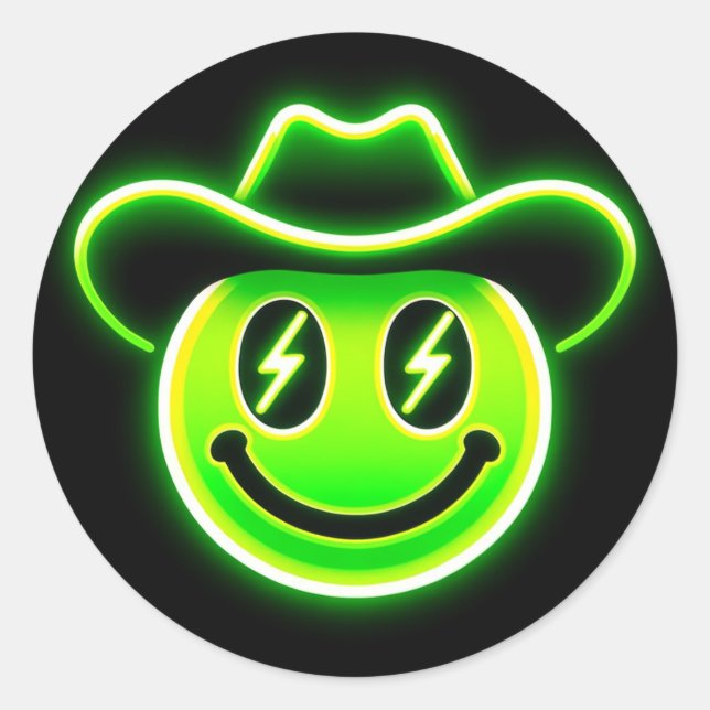 Pegatina Electric Cowboy (Anverso)