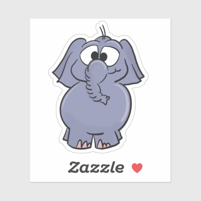 Pegatina Elefante (Hoja)