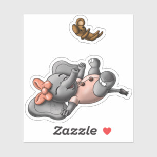 Pegatina Elefante