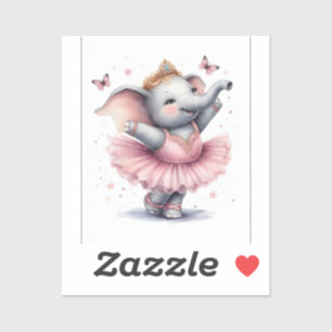 Pegatina Elefante en el ballet