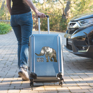 Pegatina Elefante en las ruinas de Camboya: Palo del Día de