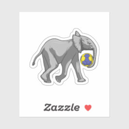 Pegatina Elefante en los deportes de balonmano