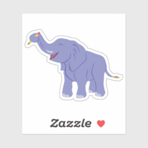 Pegatina Elefante feliz