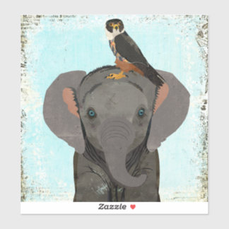 PEGATINA ELEFANTE & HALCÓN