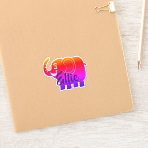 Pegatina Elefante personalizado