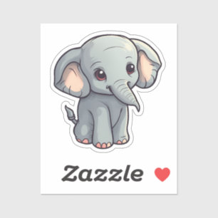 Pegatina elefante personalizado