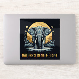 Pegatina Elefantes La Gentil Gigante de la Naturaleza