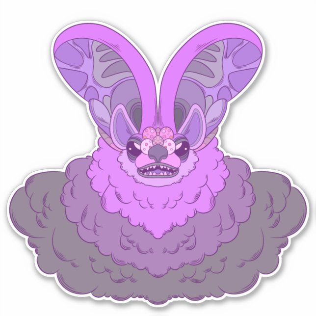 Pegatina Elegancia en la oscuridad (Anverso)