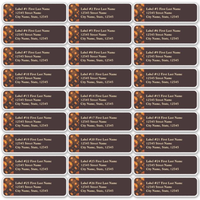 Pegatina Elegant Classic Boho Modern Gold #901 Wedding (Anverso)