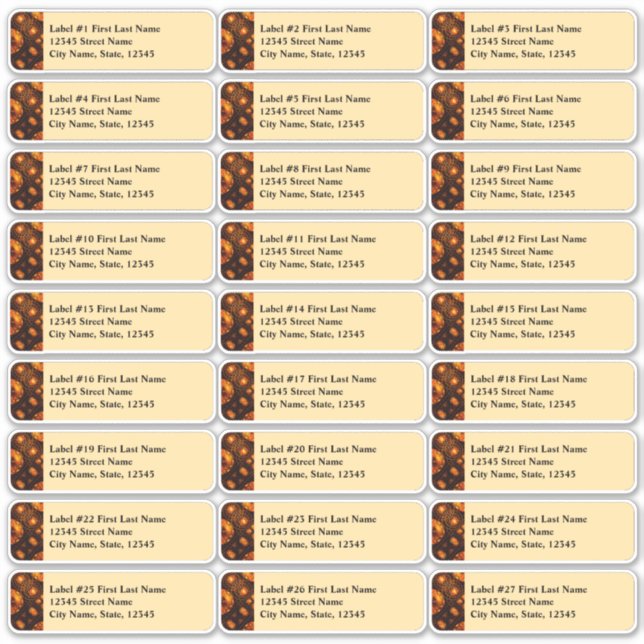 Pegatina Elegant Classic Boho Modern Gold #901 Wedding (Anverso)