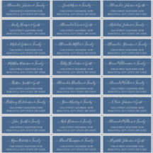 Elegante dirección de invitado Boda blanco de la M