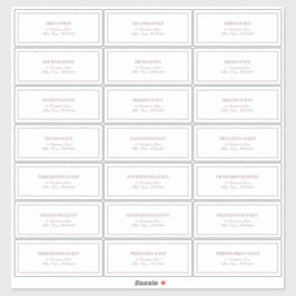 Pegatina Elegante dirección de invitado de estilo clásico d