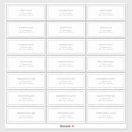 Pegatina Elegante dirección de invitado estilo clásico de l