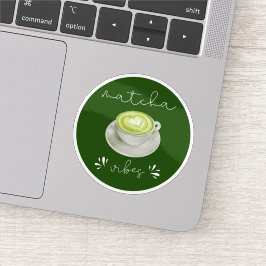 Pegatina Elegante escritura moderna Vibraciones de Matcha
