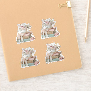 Pegatina Elegante Floral Su Próximo Capítulo Despedida de S