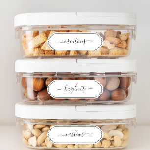 Pegatina Elegante guión Scallop Frame Kitchen Pantry Labs