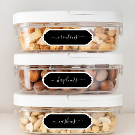 Pegatina Elegante guión Scallop Frame Kitchen Pantry Labs