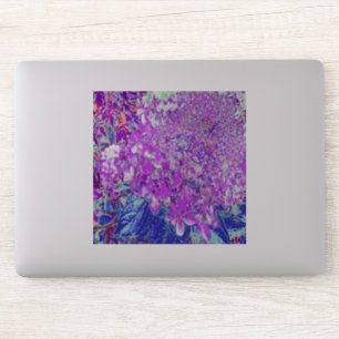 Pegatina Elegante hidrangea liga púrpura y azul